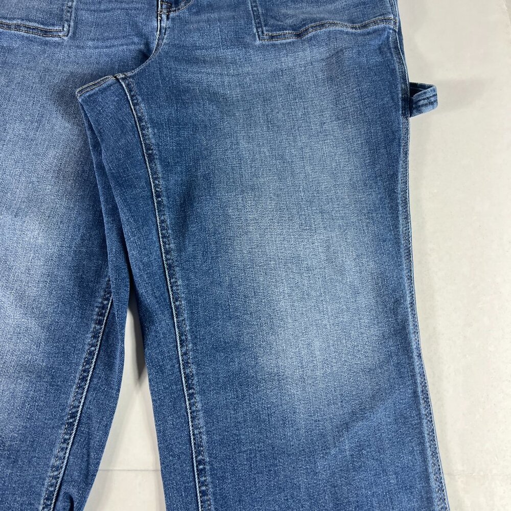 Edgely Jeans Womens Plus 40x25* High Rise Slim Straight Ankle Blue Denim Tag 20W - Picture 3 of 16